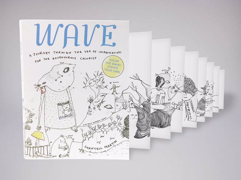 WAVE: A Journey Through the Sea of Imagination - An adult coloring book with a difference - one long continuous unfolding illustration