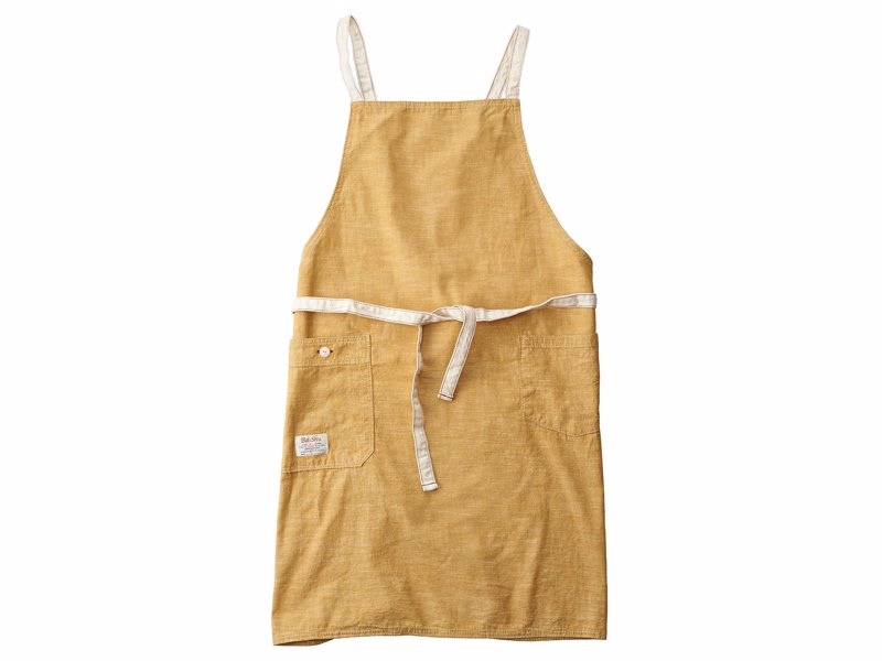 Chambray Bib Apron from BasShu - Look good in the kitchen with this multi-use, pocketed apron