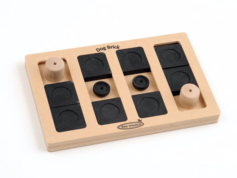 Nina Ottosson Wooden Dog Toy - A great puzzle to keep your dog entertained, providing mental and physical stimulation.