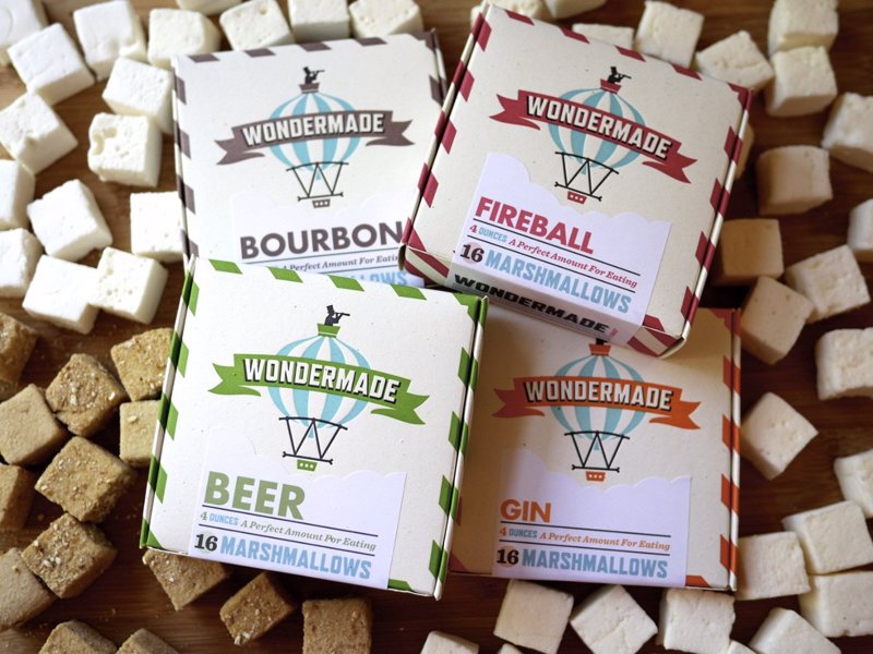 Wondermade Boozy Marshmallows - Booze flavored marshmallows made with real premium alcohol