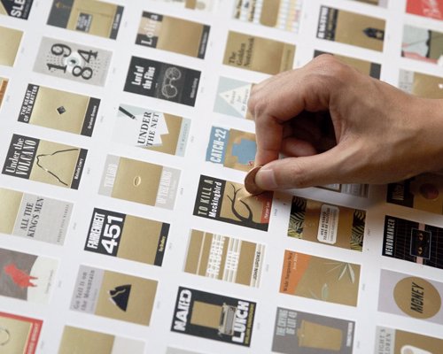 100 Essential Novels Scratch-off Chart - A gorgeous scratch-off reading list of 100 literary classics, from Defoe to Austen to Orwell to Morrison and beyond
