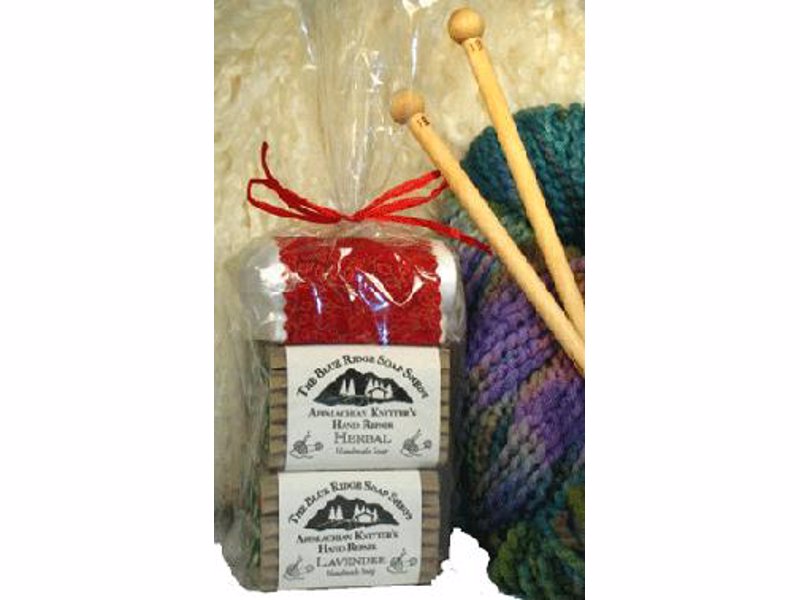 Appalachian Knitter's First Aid Kit - Knitters need to wash their hands frequently to keep their knitting clean, but all that washing can dry out a knitter's hands! This first aid kit is all about moisturizing those creative hands.