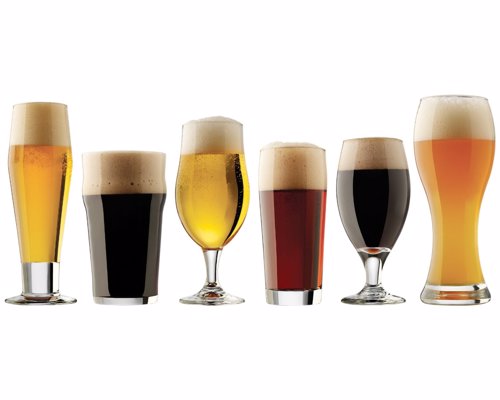 6-Piece Craft Beer Glass Set - Sample your world craft beers in the glasses they were intended to be drunk from