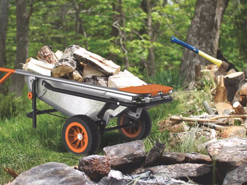 WORX Aerocart 8-in-1 Wheelbarrow, Dolly and Cart - 8-in-1 all-purpose wheelbarrow, yard cart & dolly that lightens every load