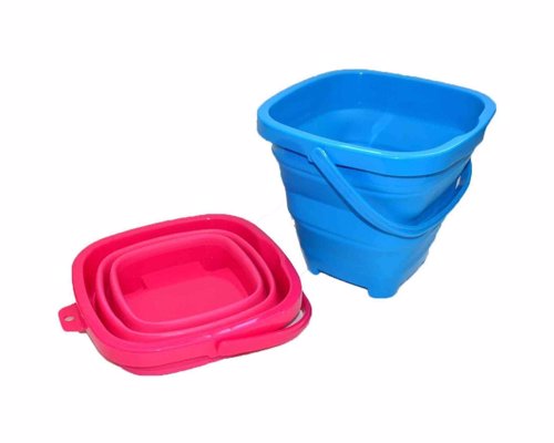 Packable Pails - Collapsible bucket with shovel perfect for the suitcase