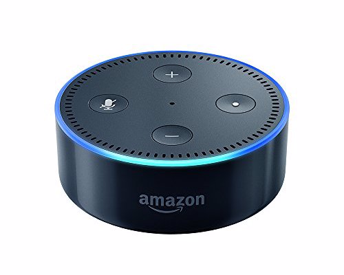 Amazon Echo Dot - Hockey puck sized version of the Amazon Echo that plugs into your existing audio system for hands-free, voice controlled smart home functionality