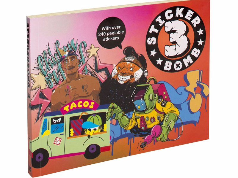 Stickerbomb by Studio Rarekwai - Sticker books packed full of graffiti and street art inspired designs