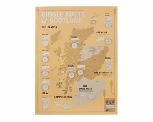 Single Malts of Scotland Tasting Map - Taste your way through every major Scotch-producing region