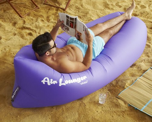 The Ultimate Inflatable Air Lounger - Ultra Lightweight lounger, inflates in seconds with no huffing anf puffing - relax in the park, on the beach, by the pool, anywhere, any time