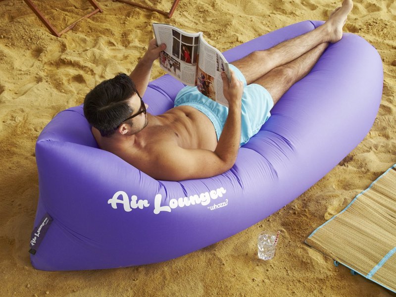 The Ultimate Inflatable Air Lounger - Ultra Lightweight lounger, inflates in seconds with no huffing anf puffing - relax in the park, on the beach, by the pool, anywhere, any time