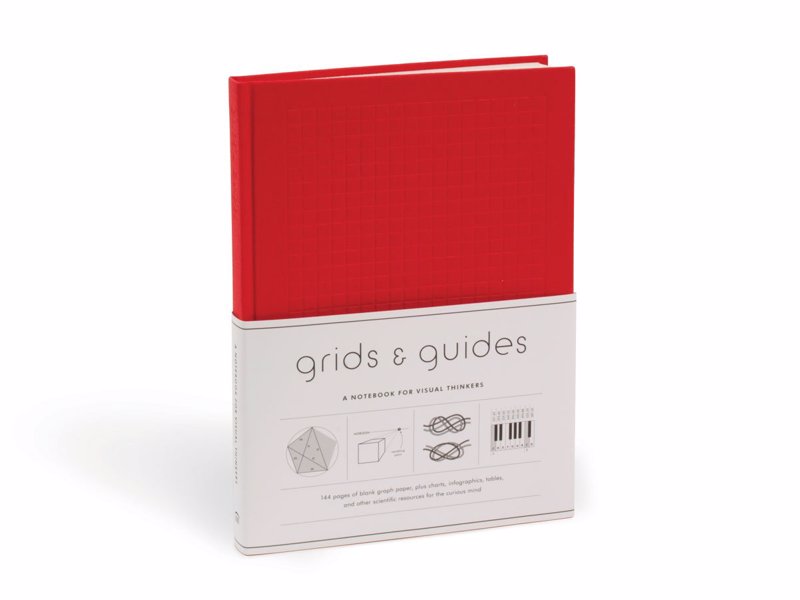 Grids & Guides: A Notebook for Visual Thinkers - Deluxe notebook of varied graph paper designs interspersed with engaging charts and infographics