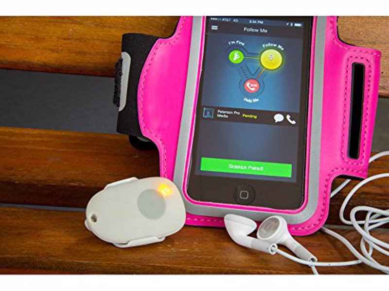 React Sidekick Personal Panic Button - One click panic button that will alert people you're in danger, great for runners, people walking alone at night and peace of mind for parents