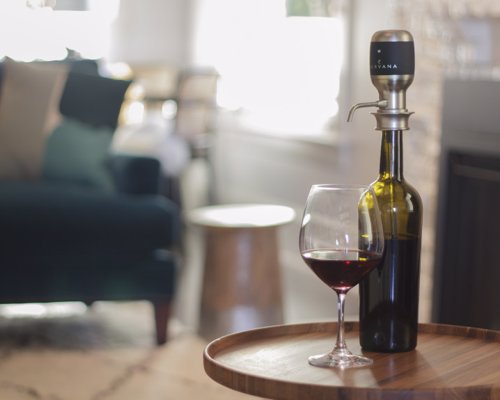 Aervana - Award Winning One-Touch Wine Aerator - Perfectly aerated wine is delivered straight to your glass at the push of a button