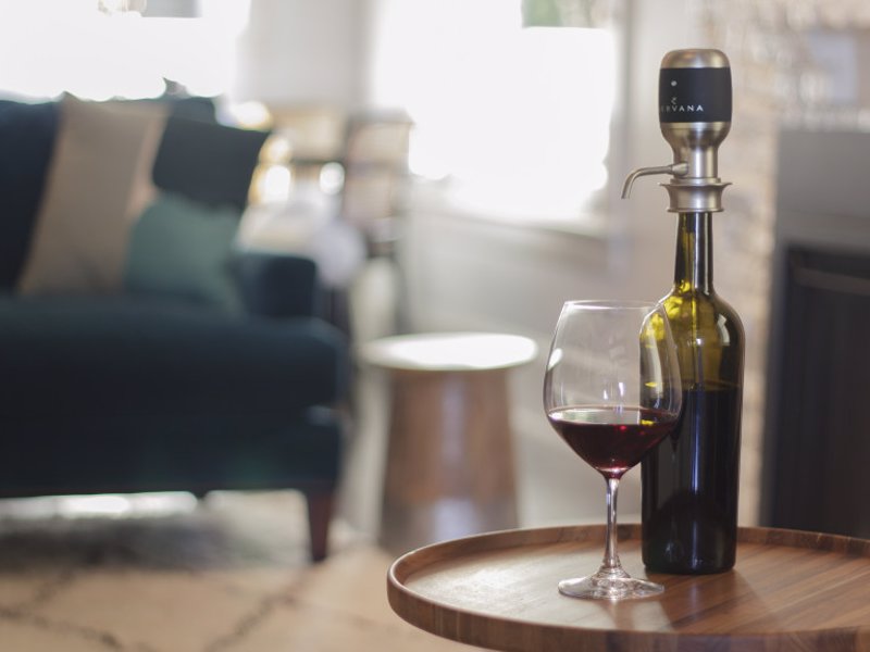 Aervana - Award Winning One-Touch Wine Aerator - Perfectly aerated wine is delivered straight to your glass at the push of a button