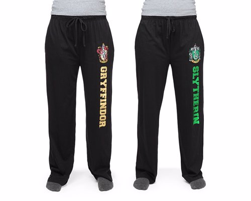 Harry Potter House Lounge Pants - Casual lounge pants featuring Hogwarts house logos and names