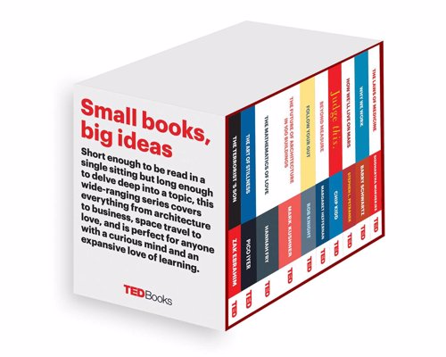 TED Books Box Set: The Completist - Long enough to explore a powerful idea but short enough to read in a single sitting, TED Books pick up where TED Talks leave off