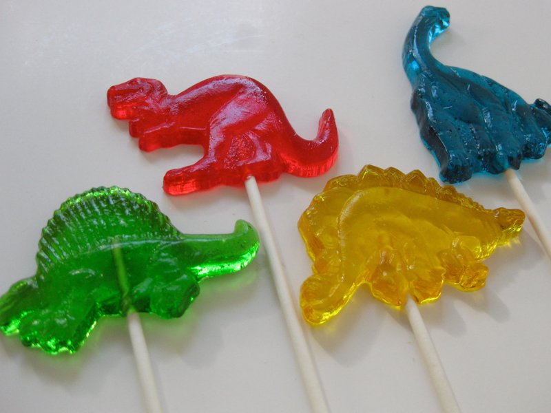 Dinosaur Lollipops - A sweet little gift for dinosaur lovers