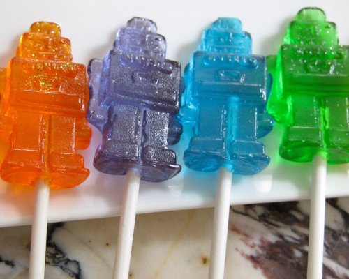 Robot Lollipops - A sweet little gift for a sci-fi nut!