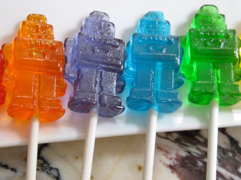 Robot Lollipops - A sweet little gift for a sci-fi nut!