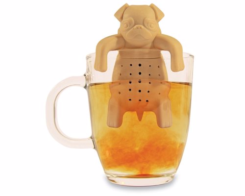Pug in a Mug Tea Infuser - Silicone tea infuser shaped like an adorable pug