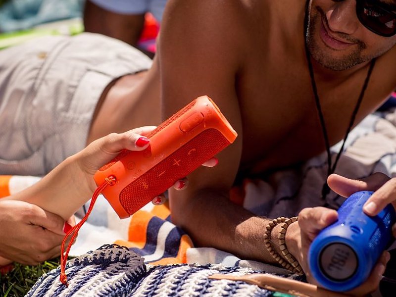 JBL Flip 3 Splash Proof Portable Bluetooth Speaker - Powerful portable speaker perfect for the beach, the pool or hanging out with friends anywhere
