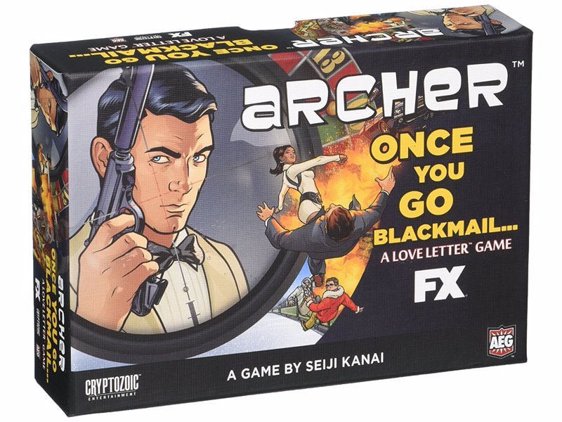 Archer: Once You Go Blackmail - Quick playing card game for Archer fans based on the award winning Love Letter game by Seiji Kanai