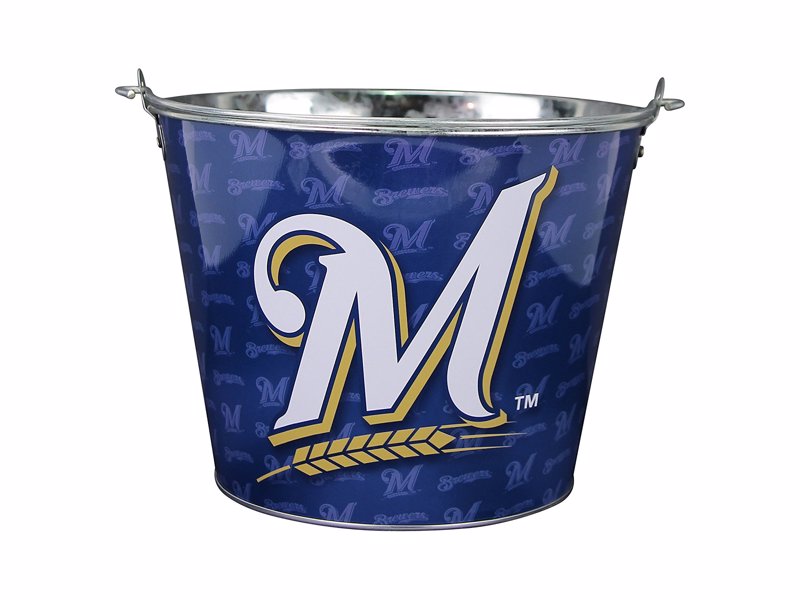 MLB Team Beer Bucket - These beer buckets hold six beers with ice, but also work well as a gift basket for a sports fan