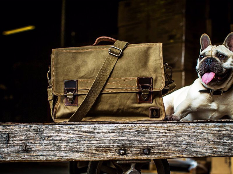 DamnDog Work Bag - Look damn cool on your way into the office with the DamnDog briefcase style Work Bag