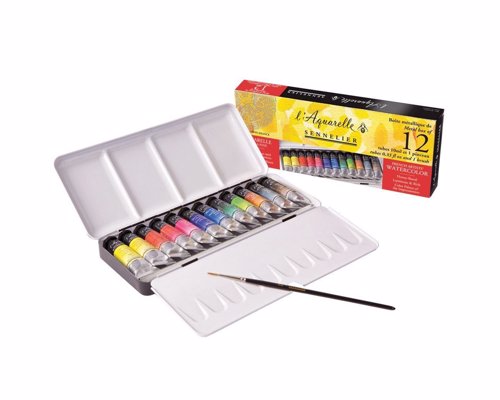 Sennelier Watercolor Set - A collection of high quality watercolor paints inspired by the bright and lively palette of Southern France