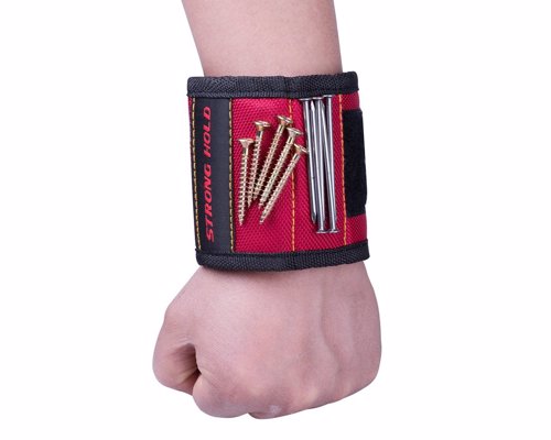 Magnetic Wristband - Holds Small Metal Tools, Screws, Nails, Bolts Tightly While Working