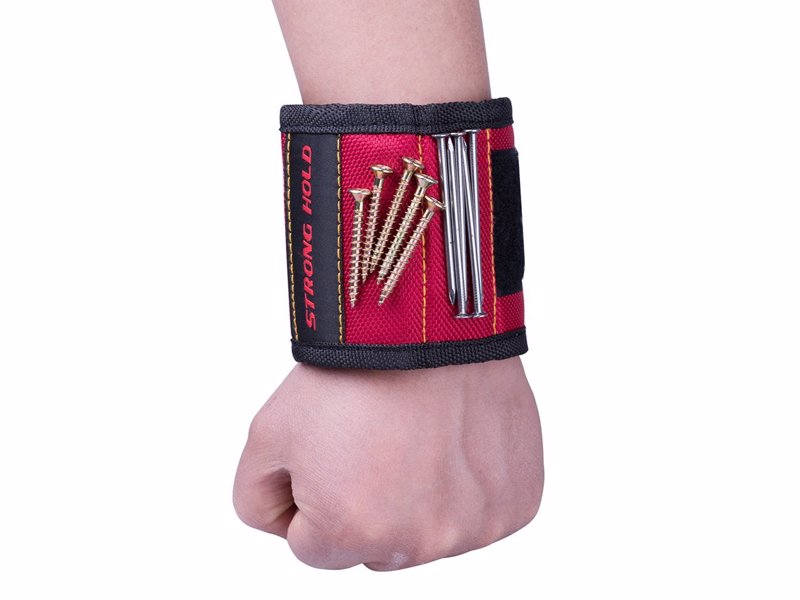 Magnetic Wristband - Holds Small Metal Tools, Screws, Nails, Bolts Tightly While Working