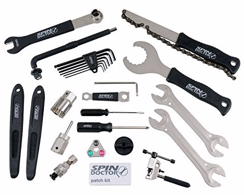 Spin Doctor Essential Bicycle Tool Kit - An all in one compact tool kit for cyclists allowing them to do most maintenance and repairs themselves