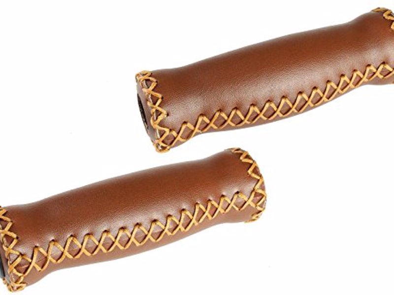 Velo Vinyl Leather Grips - Upgrade the look on your cruiser or urban steed with these cool vintage look grips