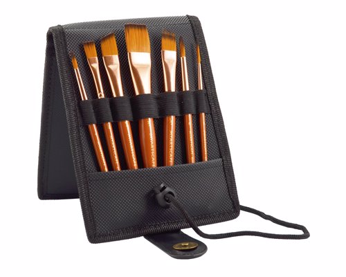 Travel Paint Brush Set - For acrylic, oil, watercolor & gouache painting