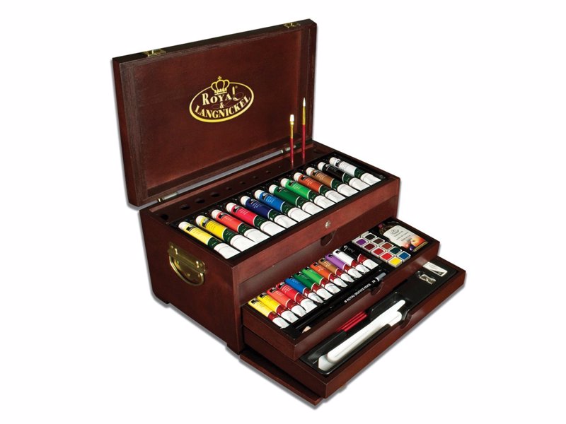 Painting Materials Art Set - A treasure chest for beginners, students and hobbyists