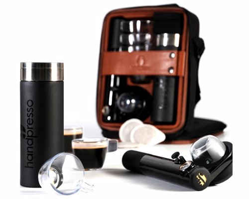 Handpresso Travel Espresso Set - Have an espresso to hand wherever you go with this good looking set