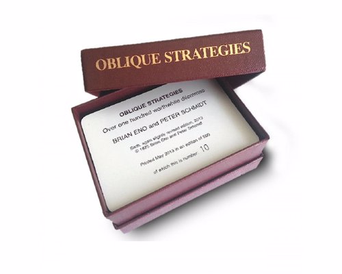 Brian Eno's Oblique Strategies