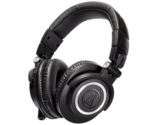 Audio-Technica ATH-M50x Professional Studio Monitor Headphones - Headphones perfect for use in the studio