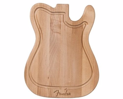 Fender Guitar Body Cutting Board - Practice your chops in the kitchen with these Fender guitar body cutting boards
