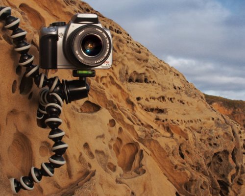 Gorilla Pod Phone and Camera Tripod - Attach your camera to trees, poles, rocks and get the most out of your shots on your travels