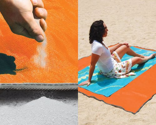 Sandless Beach Mat - However hard you try, you simply cannot cover the Sandless Beach Mat with sand