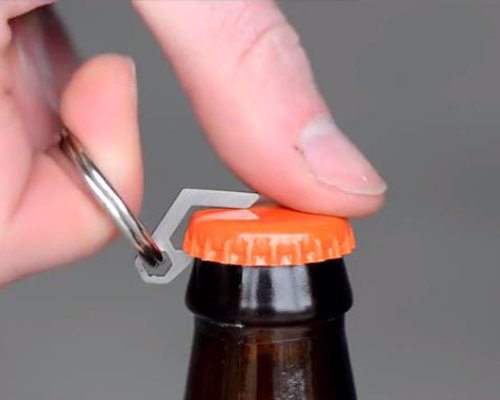 The World's Smallest Bottle Opener - Be the hero ready with a bottle opener, any time, anywhere