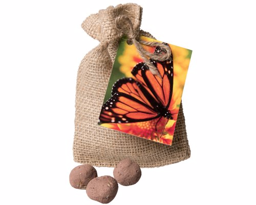 Monarch Butterfly Seed Balls - Support monarch butterflies - if you can throw, you can grow!