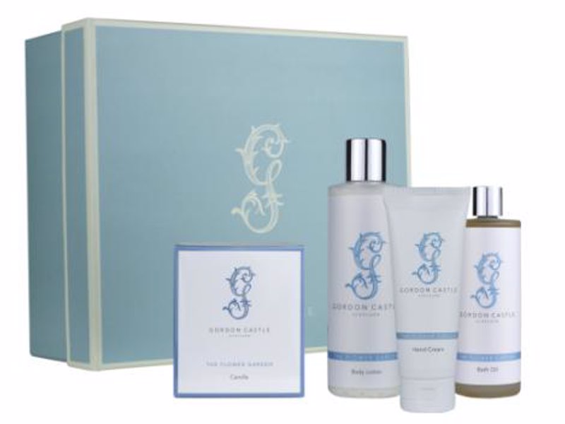 Flower Garden Relaxation Set - Gift set of luxurious body lotion, hand cream, bath oil, all natural and eco-friendly