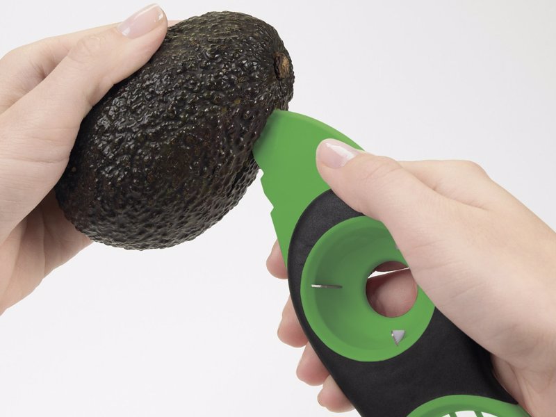 3-in-1 Avocado Slicer - Split, pit, slice and scoop avocados safely and effectively with the oxo good grips 3-in-1 avocado tool