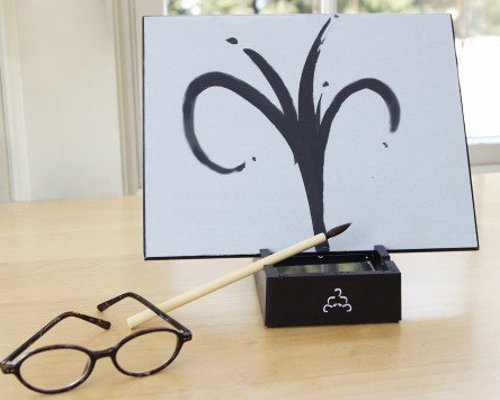 Buddha Board - The Temporary Drawing Board - Like an Etch-a-Sketch that you paint with water, as the water dries the image fades, ready for your next creation