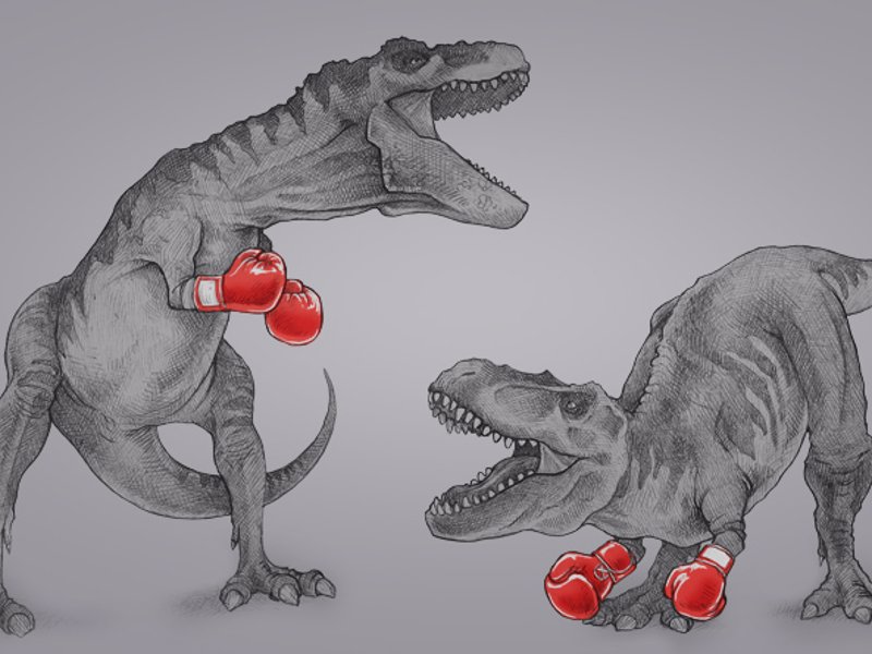 T-Rex Boxing T-Shirt - Who doesn't love dinosaurs? Threadless have an awesome t-shirts with dinosaur designs with fits for both men and women.