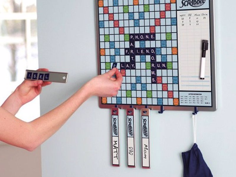 2-in-1 Scrabble Message Board - Hang this magnetic Scrabble and white board in your kitchen for a fun game for all the family