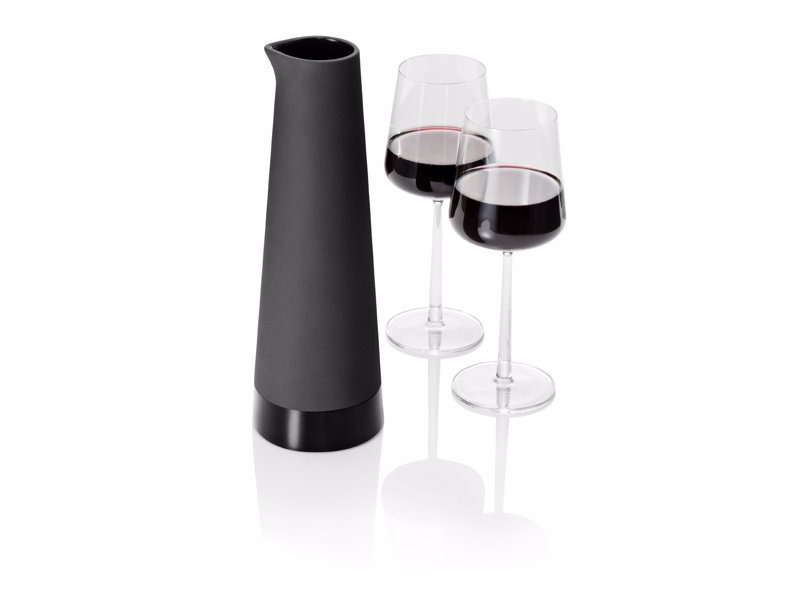 Minimalist Ceramic Carafe - Stylish black ceramic carafe for the wine lover who like to keep things simple