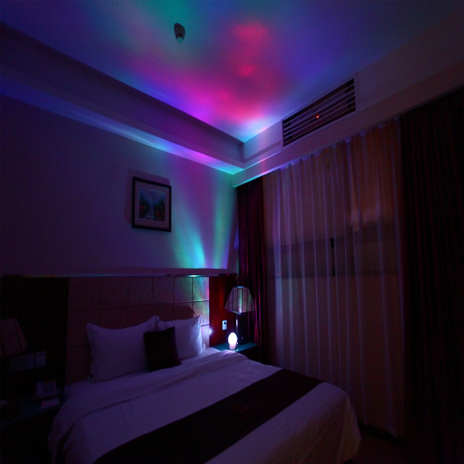 Diamond LED Night Light Realistic Aurora Borealis Projector Sleep Aid Xmas Gift 